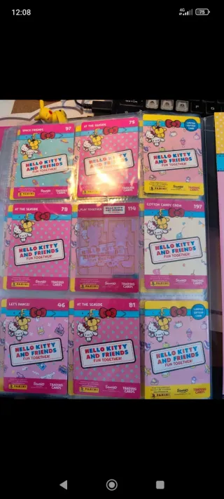 Cromos Hello Kitty y Amigos