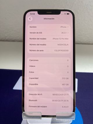 iPhone 12 Pro Max 512GB Dorado
