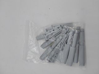 Emuca - Sistema push para puerta de mueble con pistón amortiguador, gris, Set de 10 piezas