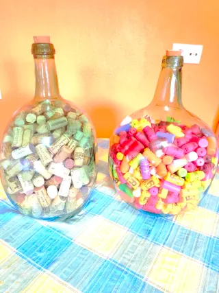 2 Damajuanas Antiguas Nuevas. Vidrio auténtico