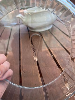 Molde Bizcochos Pyrex Vidrio Azul