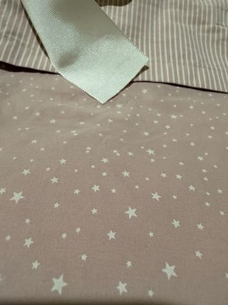 Saco para silla de bebé rosa estrellas/rayas