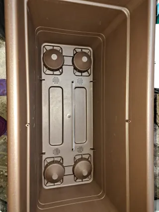 Jardinera Rectangular 80cm Marrón