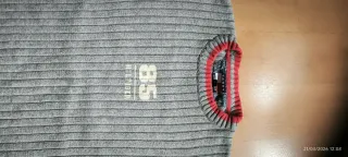 Jersey Tommy Hilfiger gris/rojo chico talla 12 año