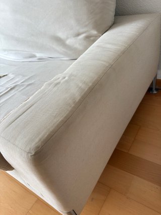 TODO: Sofá y sillón beige/blanco Mueble de TV