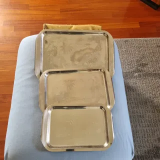 Set Vassoi Acciaio Pantografati Puppieni