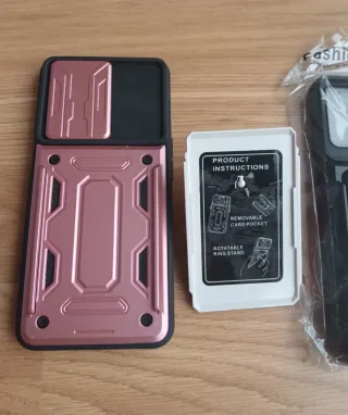 Pack Funda Móvil opo A54 4G Rosa y Negra