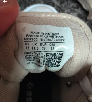 Tenis Converse Niña Talla 29 Beige Borreguito