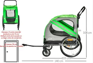 Remolque para perros bicicleta