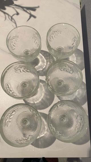 6 Copas Cristal Helado/Cóctel