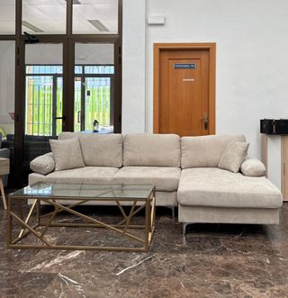 Nuevo sofa beige cin chaislongue en OFERTA!!