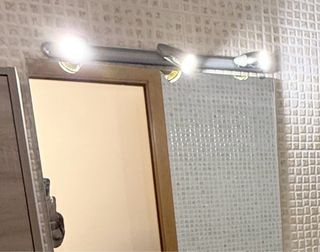 Lámpara LED Baño Espejo Plata