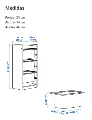 6 Mueble Almacenaje Trofast Ikea