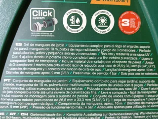 Kit Manguera Parkside con Accesorios