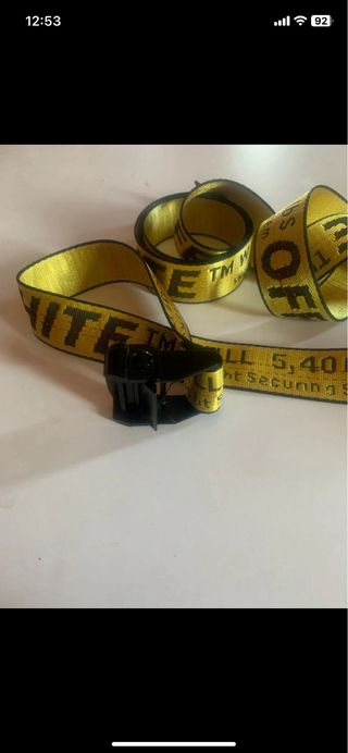 Cinturón Off-White Amarillo