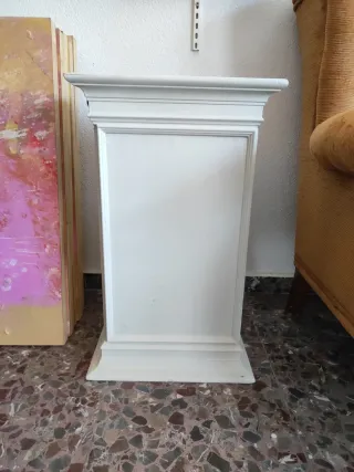 Mueble columna blanco madera