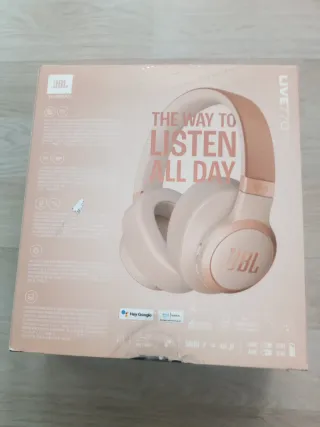 Auriculares JBL LIVE 770NC Beige/Oro Rosa