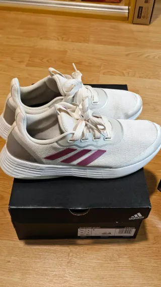 Deportivas Mujer Adidas Beige y Malva