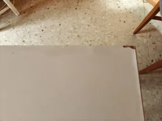 Mesa de cocina plegable blanca