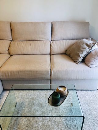 Sofá Chaise Longue Ikea Eskilstuna Beige