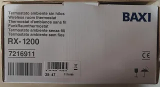 Termostato Inalámbrico Baxi RX-1200 Nuevo
