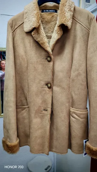 Chaquetón Tinlamber Beige/Marrón