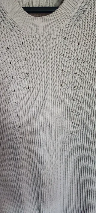 Zara Vestito donna cotone lavorazione treccca tgXL