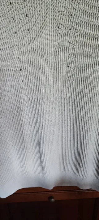 Zara Vestito donna cotone lavorazione treccca tgXL