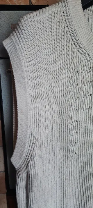 Zara Vestito donna cotone lavorazione treccca tgXL