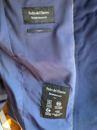 Traje de caballero Pedro del Hierro azul