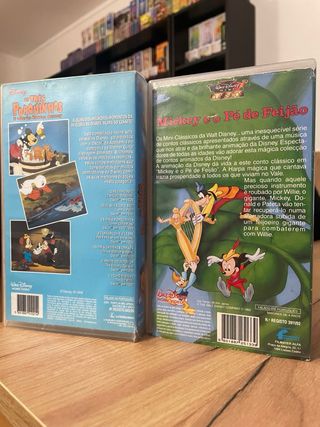 Conjunto VHS Disney Mickey em Português