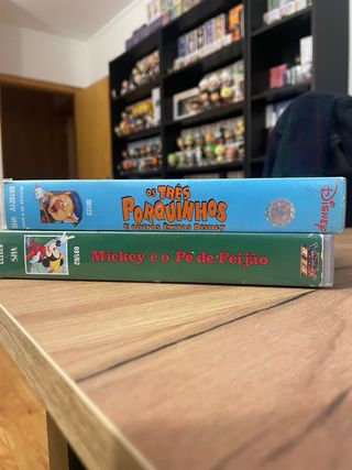 Conjunto VHS Disney Mickey em Português