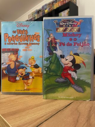 Conjunto VHS Disney Mickey em Português