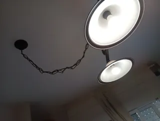 Lámpara colgante doble