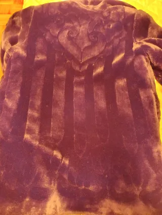 Abrigo de pelo negro señora