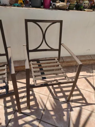 Sillas de terraza metálicas