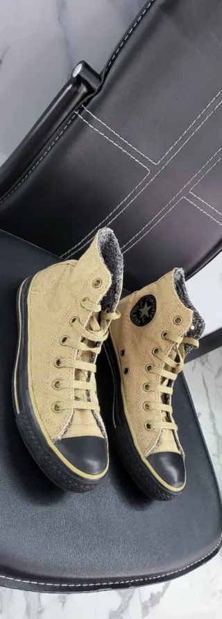 Zapatillas Converse Talla 39 Beige/Negro