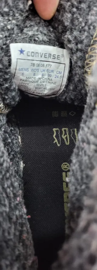 Zapatillas Converse Talla 39 Beige/Negro