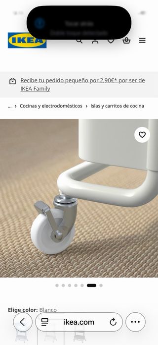 Carro de 3 bandejas con ruedas Ikea