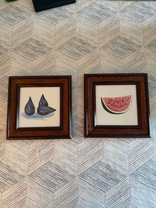 Set 2 Cuadros Frutas y Verduras