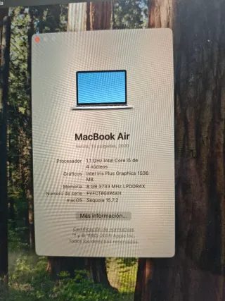 MacBook Air Retina 13 2020 Plata