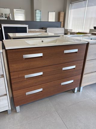 Mueble de baño 100cm con patas