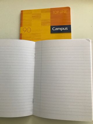 Lote 7cuadernos cuarto3 de 2 líneas, 4 de 1 lineas