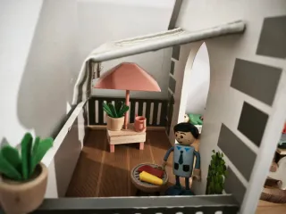 Casa de muñecas Lidl grande de madera