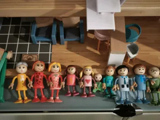 Casa de muñecas Lidl grande de madera