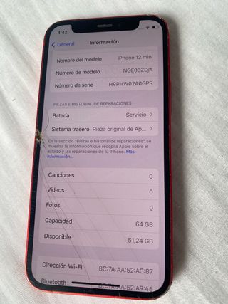 iPhone 12 mini Rojo