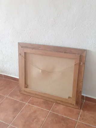 Antiguo óleo sobre lienzo principios siglo XX