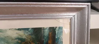 Cuadro con lámina de paisaje