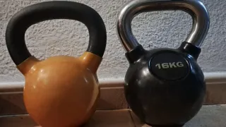Pesas Rusas de 16kg Kettlebell 16kg Caucho
