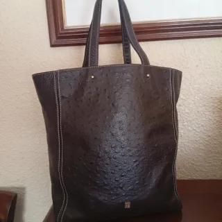 Bolso Purificación García Piel Marrón